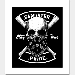 Skull gangster Posters and Art